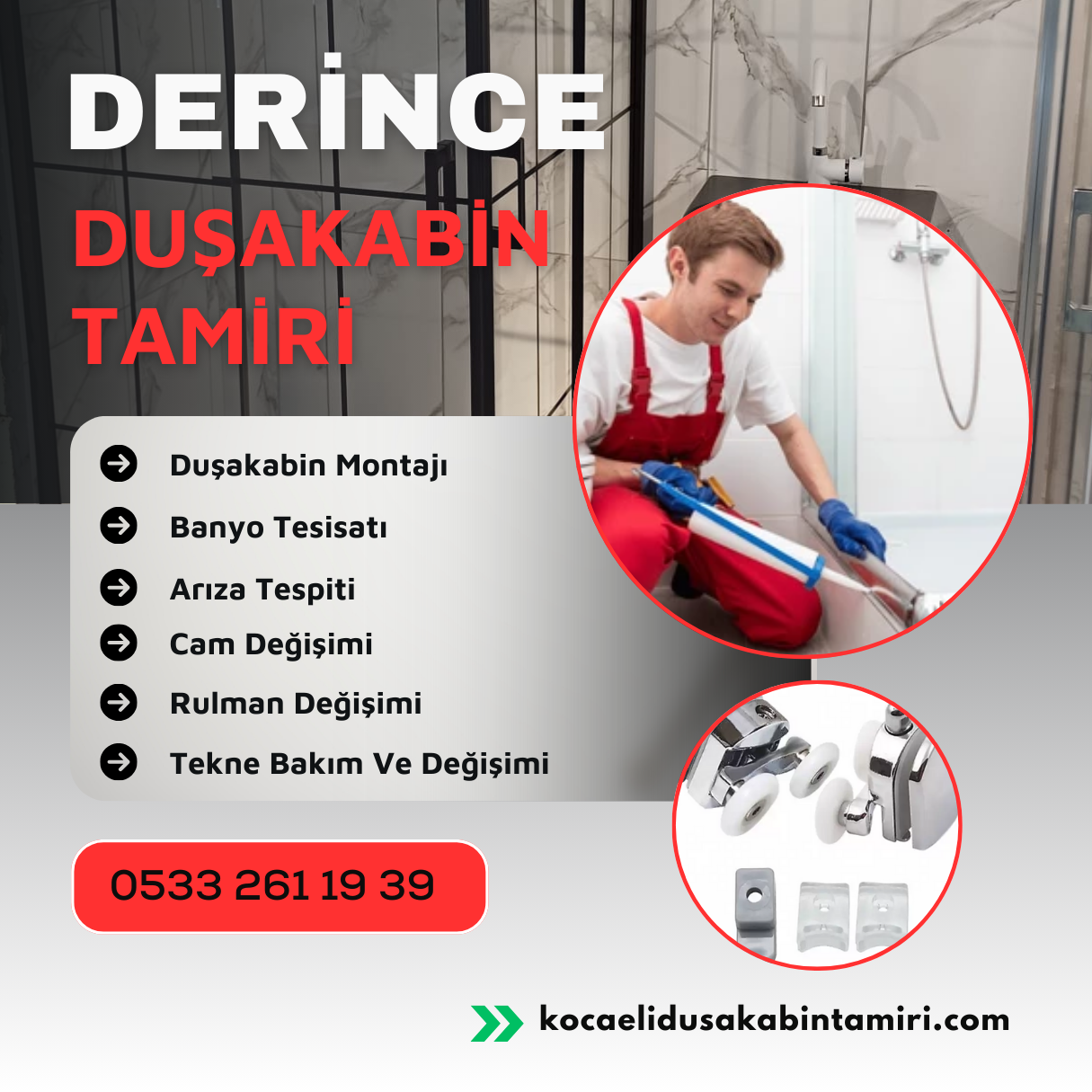 Derince Duşakabin Tamiri